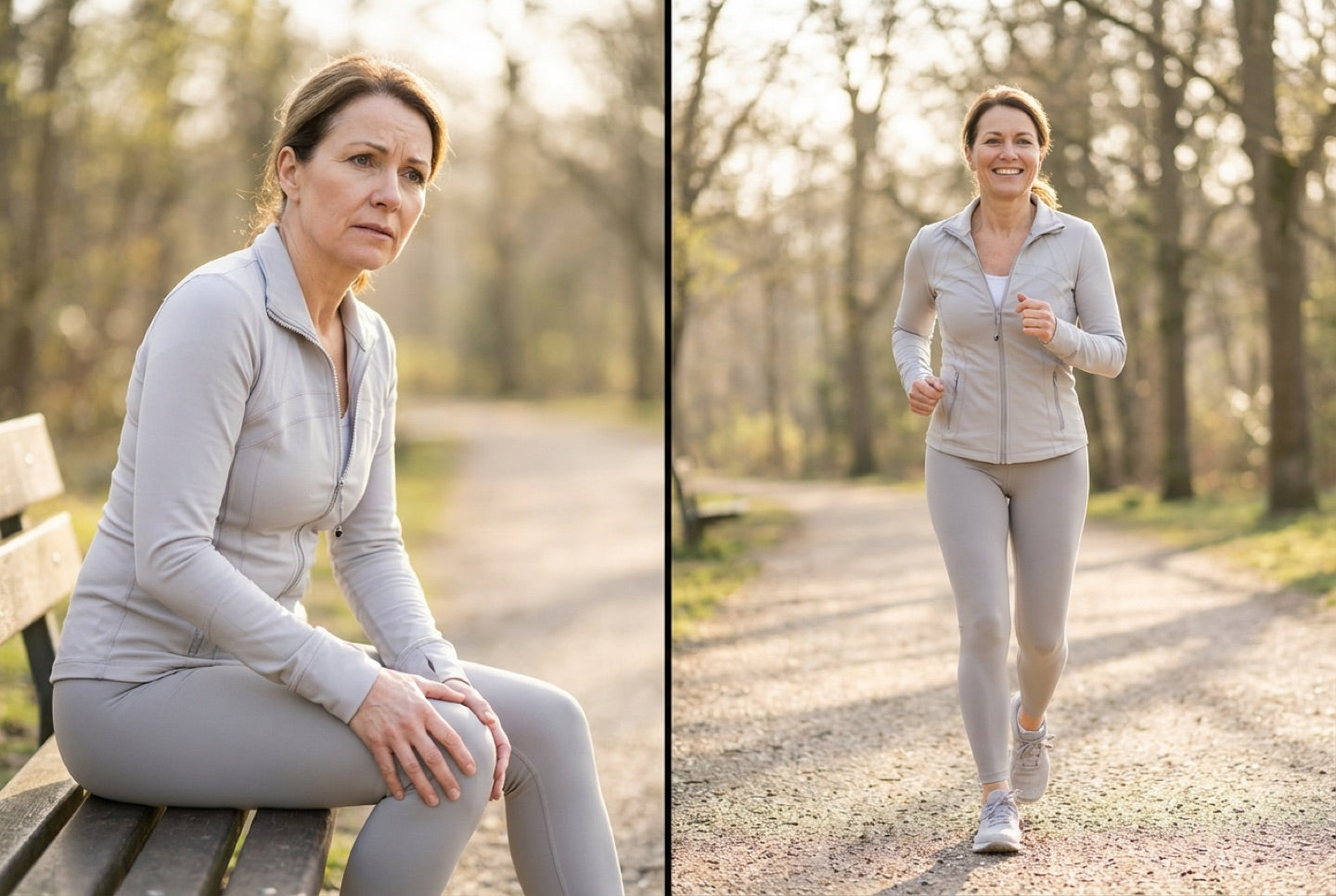 Žena u menopauzi na šetnji
